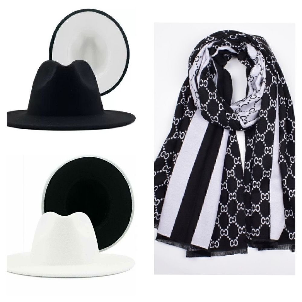 Fedora Hat with a matching Cashmere